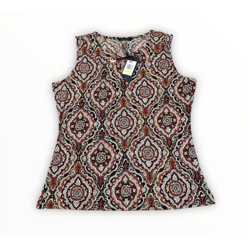 Tommy Hilfiger Women's Suit Separates Sleeveless Blouse - Large
